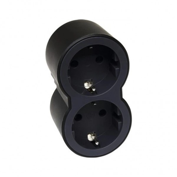 Мережевий розгалужувач Legrand Стандарт 2х2К+C передні розетки (694517)