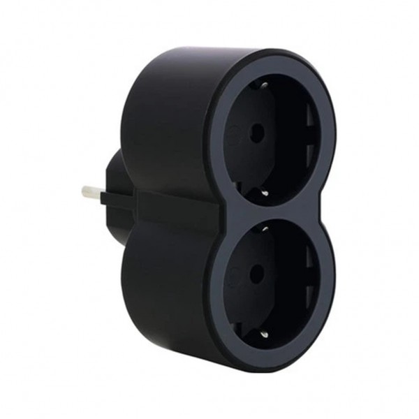 Мережевий розгалужувач Legrand Стандарт 2х2К+C передні розетки (694517)