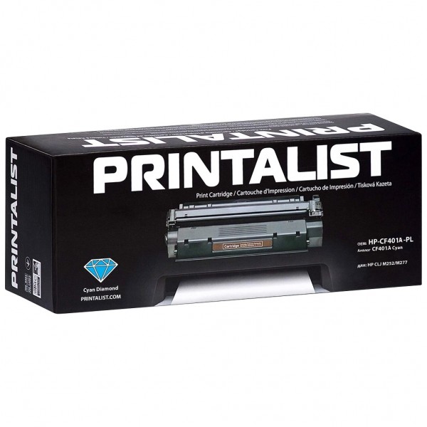 Картридж Printalist HP LJ M252/M277 CF401A Cyan (HP-CF401A-PL)