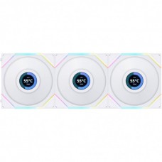 Кулер до корпусу Lian Li TLLCD 120-3, White Cooler (G99.12TLLCD3W.00)