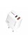 Зарядний пристрій Grand-X GaN 1xUSB-C + 1xUSB QC3.0 45W white (CH-460W)