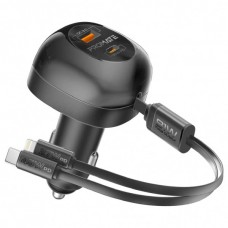 Зарядний пристрій Promate 1xUSB-C PD + 1xUSB + cable USB-C/Lightning max 81W black (powerdrive-rci81)