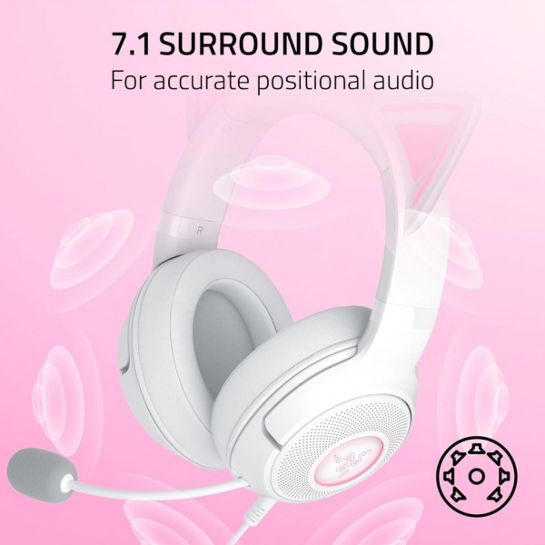 Навушники Razer Kraken Kitty V2 White (RZ04-04730600-R3M1)