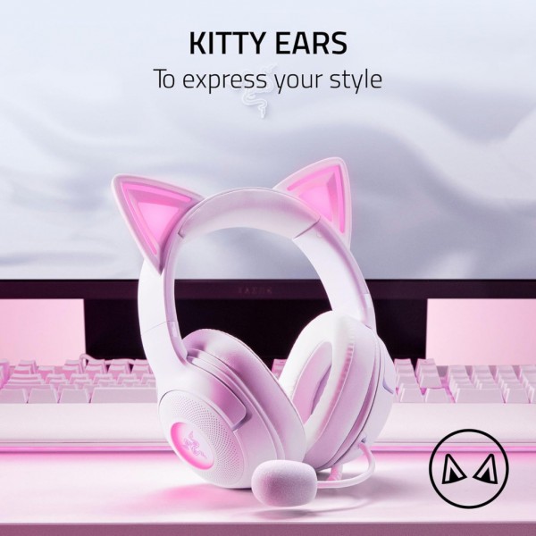 Навушники Razer Kraken Kitty V2 White (RZ04-04730600-R3M1)