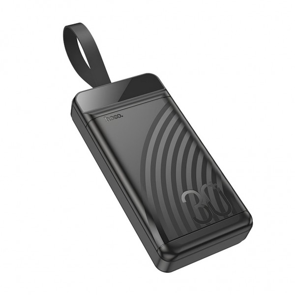Батарея універсальна HOCO 30000mAh Element PD/20W, QC/22.5W, LED Lamp, Black (J123B / 714735)