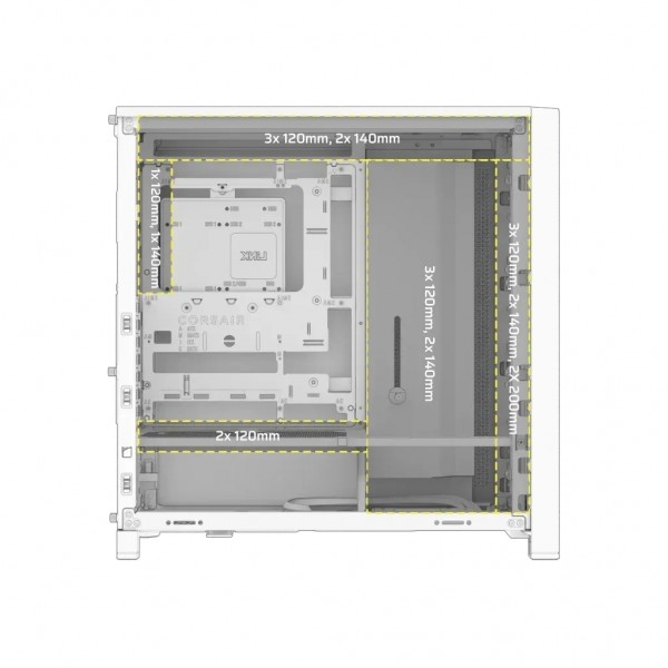 Корпус для ПК Corsair FRAME 4000D RS ARGB White (CC-9011297-WW)