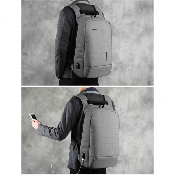 Рюкзак для ноутбука Kingsons 13.3" laptop backpack Light Grey (KS3149W-D13L)