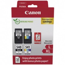 Картридж Canon PG-540 Multipack PG-540L/CL541XL BK, Color +Glossy Photo Paper (5224B012)