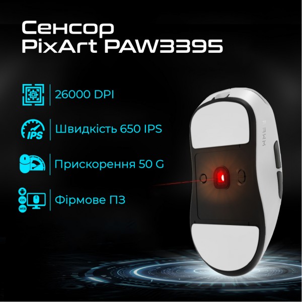 Мишка RAWM ES21 Wireless/Bluetooth Black (ES21.black)