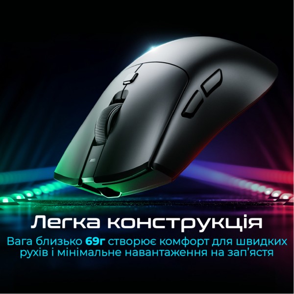 Мишка RAWM SA-MH01Pro Wireless/Bluetooth Black (SA-MH01PRO.black)