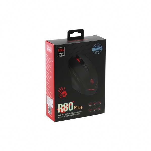 Мишка A4Tech Bloody R80 Plus Wireless/USB Black Skull (4711421003018)