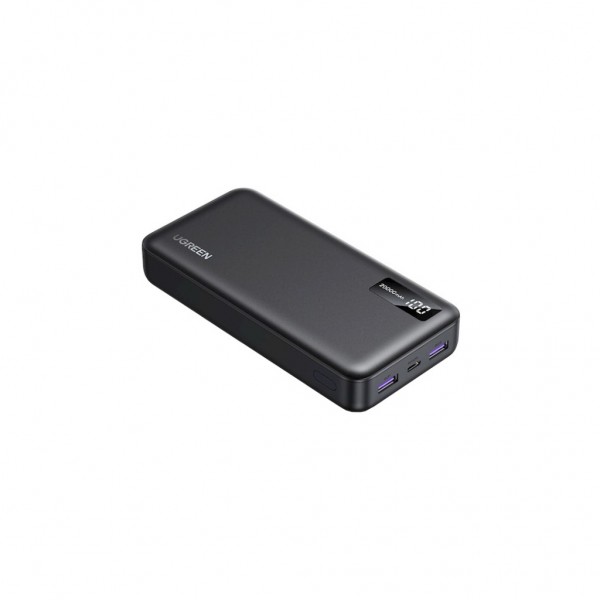 Батарея універсальна Ugreen 20000mAh 22,5W PD, 2хUSB-A, 2xUSB-C Black (PB312) (25683)