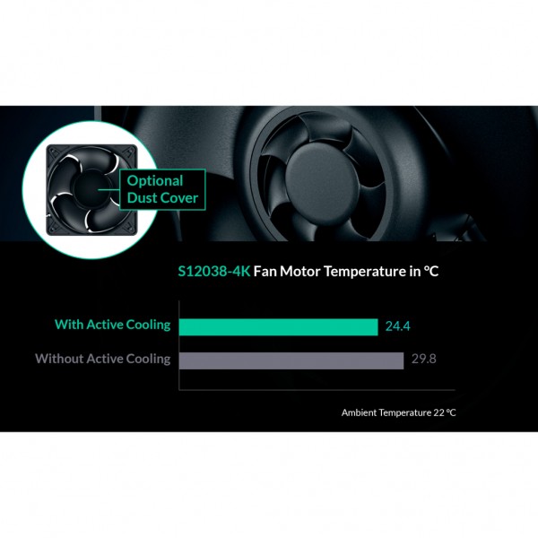 Кулер до корпусу Arctic S12038-4K (ACFAN00296A)
