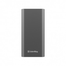 Батарея універсальна ColorWay 20 000 mAh PD/20W, QC/3.0, USB-C/Micro-USB/Lightning/USB-A max.22.5W Gray (CW-PB200LPH3GR-PDD)