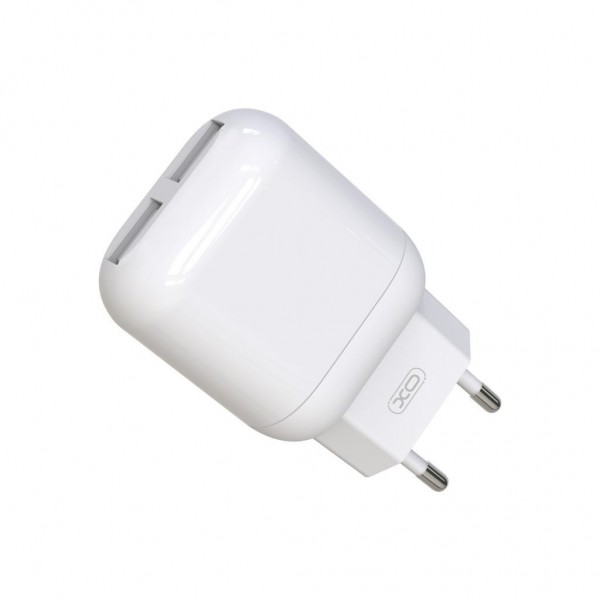 Зарядний пристрій XO 2xUSB 2.4A + cable USB to Lightning white (L78-L-WH)