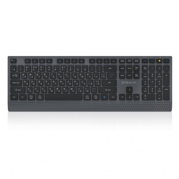 Клавіатура REAL-EL RK-715W Wireless/Bluetooth Black/Gray (EL123100051)