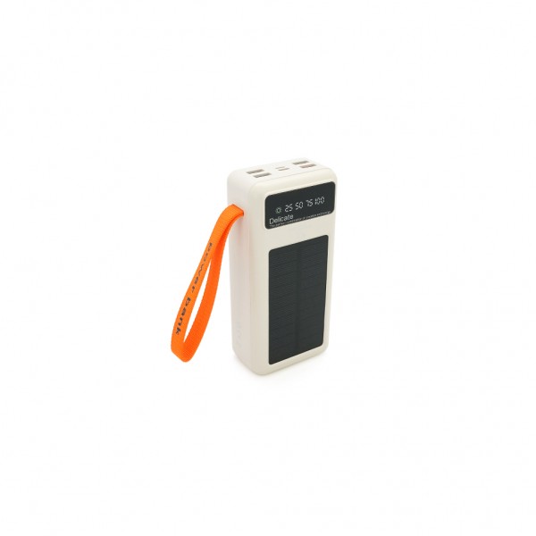 Батарея універсальна ACL 30000mAh, Solar, 22.5W, cables Type-C + Lighting, White (ACL PW-141W)