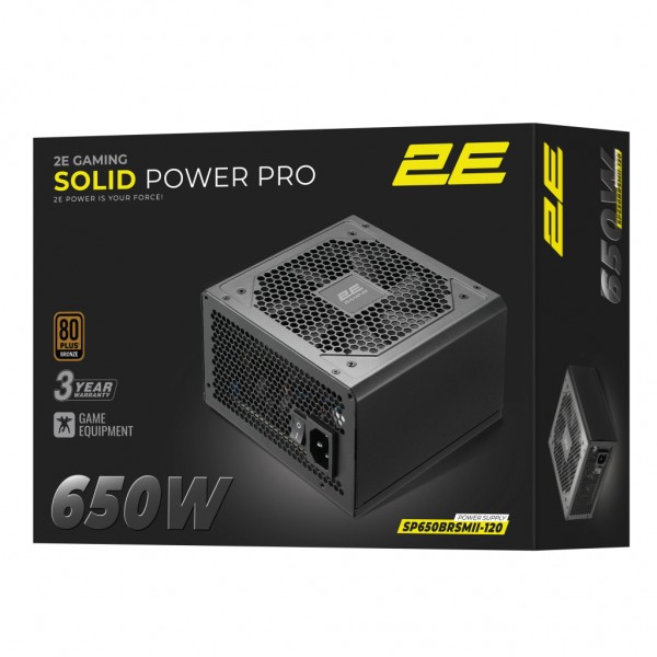 Блок живлення 2E 650W Solid Power Pro ATX3.1 GEN5.0 (2E-SP650BRSMII-120)