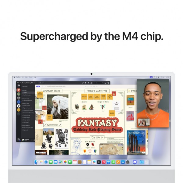 Комп'ютер Apple 24" iMac Retina 4.5K / Apple M4 (10-c/CPU, 10-c/GPU), 16, 512, Silver, Model A3137 (MWUV3UA/A)