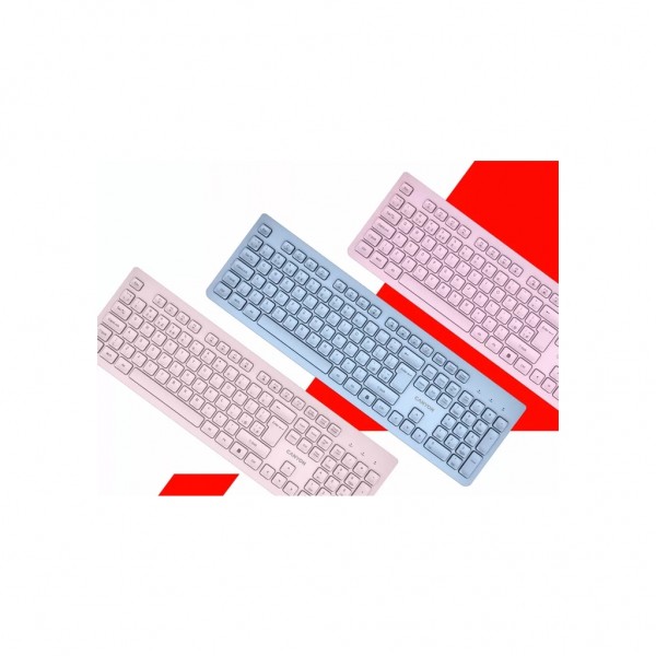 Клавіатура Canyon HKB-W01 Silent Wireless UA Blue (CNS-HKBW01BL)