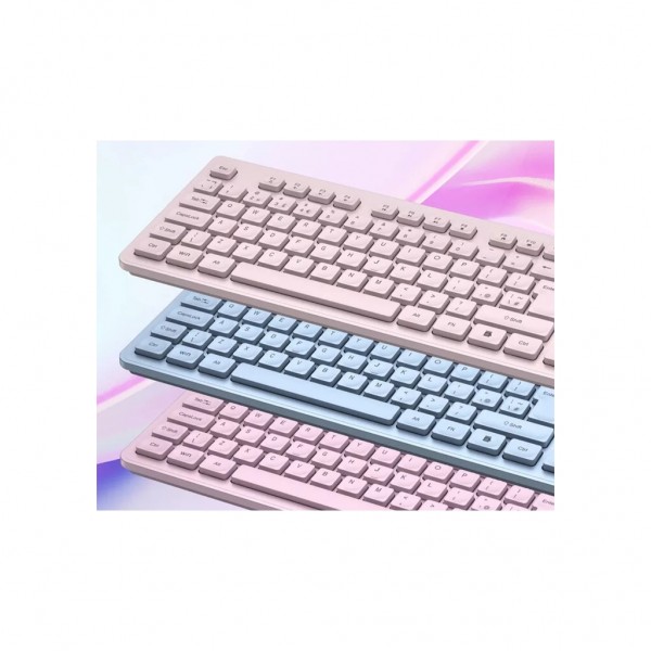 Клавіатура Canyon HKB-W01 Silent Wireless UA Blue (CNS-HKBW01BL)