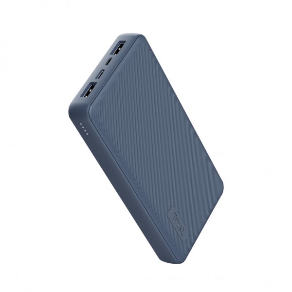 Батарея універсальна Trust Primo 20000 mAh ECO (USB-C/3A, 2*USB-A/2.4А) Blue (25026_TRUST)