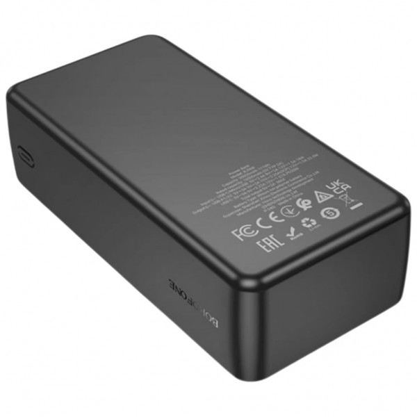 Батарея універсальна BOROFONE 30000mAh BJ56B Graceful 22.5W+PD20W Black (6941991116445)