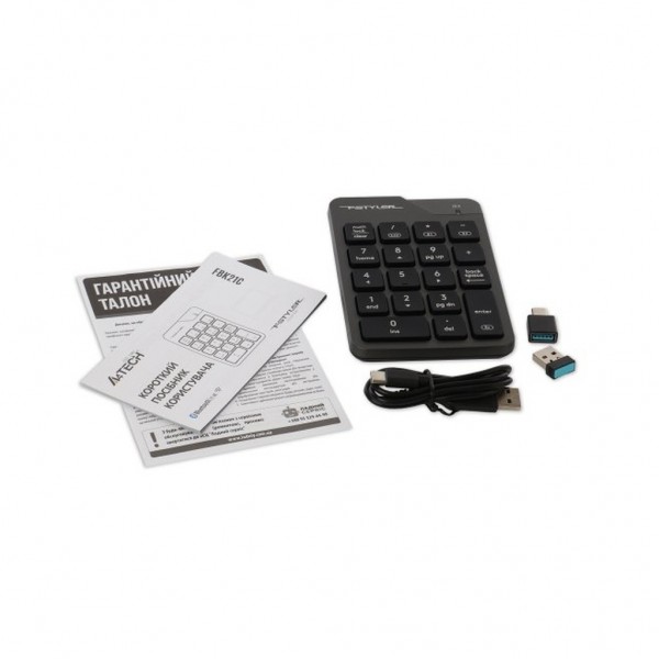 Клавіатура A4Tech FBK21C Wireless/Bluetooth Smoky Grey (4711421995108)