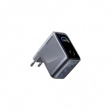 Зарядний пристрій Anker 3xUSB-C PD3.1 160W GaNPrime w Display silver (A2687341)