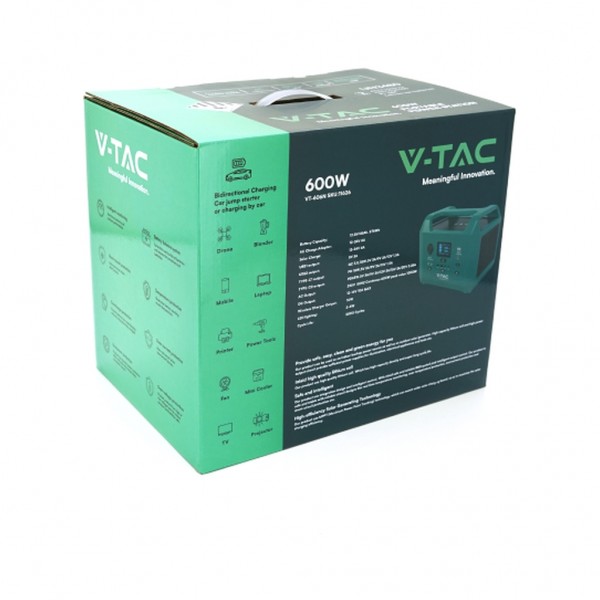 Зарядна станція V-TAC 600W, 576Wh (VT-606N)