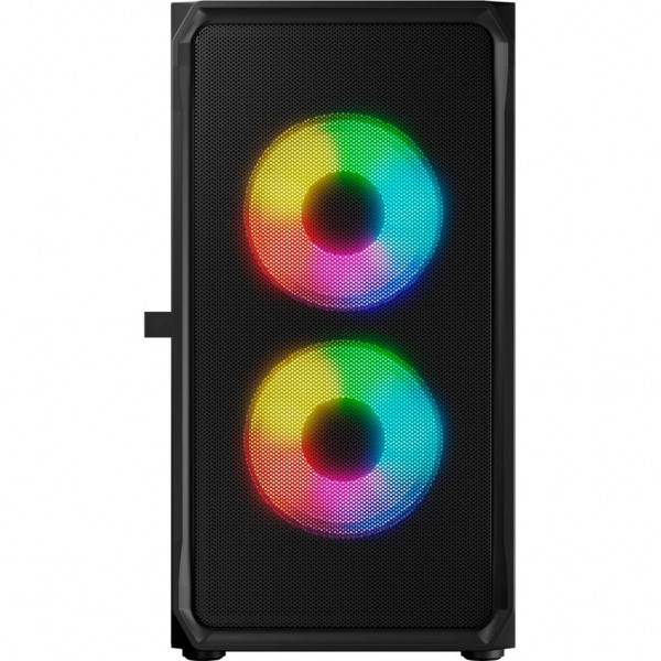 Корпус для ПК Logic concept PORTOS MESH+GLASS ARGB fans 3x120mm BLACK (AM-PORTOS-10-0000000-0002)