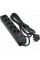 Мережевий фільтр живлення Patron 3.0 m3*1.5mm2 (SP-1653) 5 розеток BLACK (EXT-PN-SP-1653)