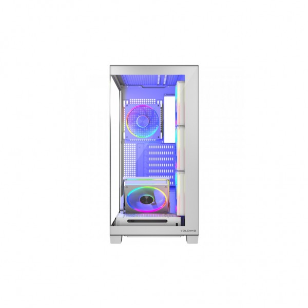 Корпус для ПК Modecom VOLCANO STELLAR ARGB MIDI 5x120mm fans WHITE (AT-STELLAR-5F-ARGB-20)