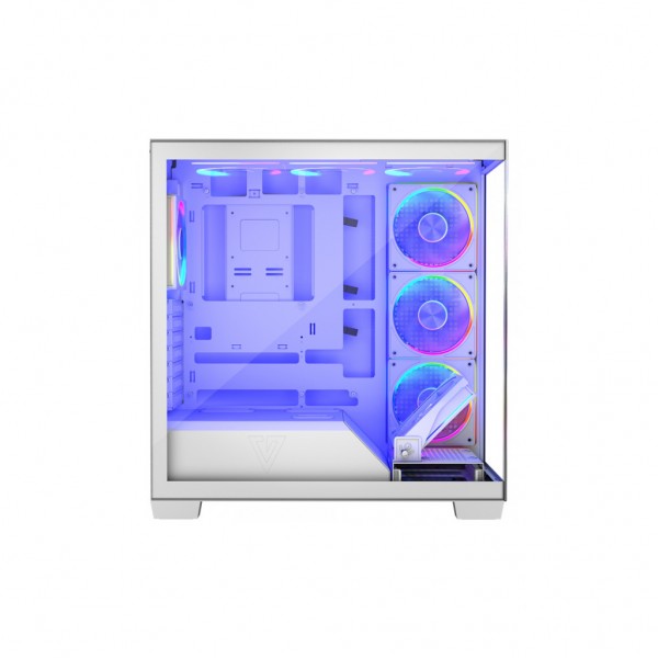 Корпус для ПК Modecom VOLCANO STELLAR ARGB MIDI 5x120mm fans WHITE (AT-STELLAR-5F-ARGB-20)