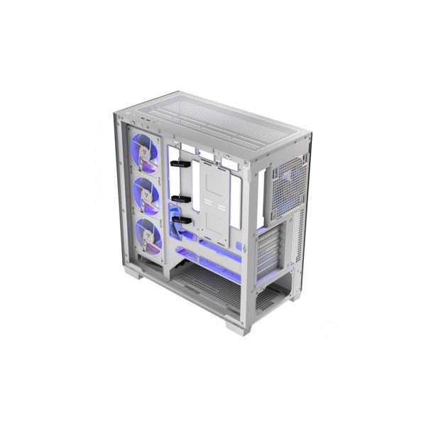 Корпус для ПК Modecom VOLCANO STELLAR ARGB MIDI 5x120mm fans WHITE (AT-STELLAR-5F-ARGB-20)