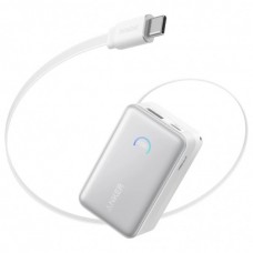 Батарея універсальна Anker 10000mAh Nano 45W, Built-In USB-C Cable, White (A1638H21)