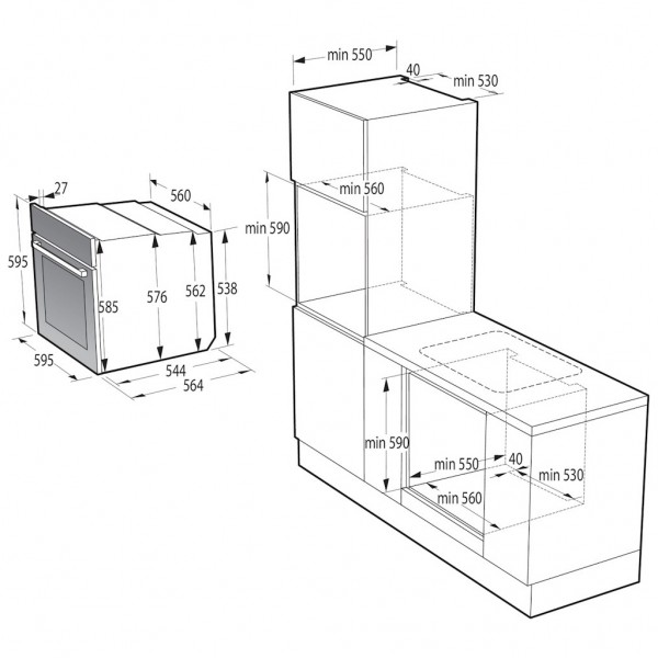 Духова шафа Gorenje BPS6737E02B