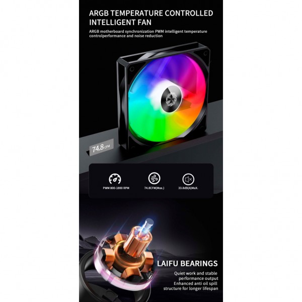Кулер до процесора Gamemax Sigma 520 Digital BK