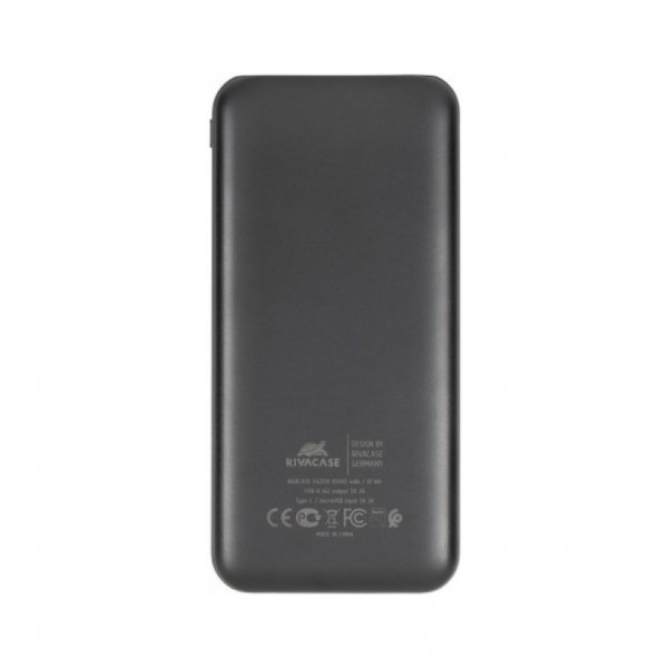 Батарея універсальна RivaCase 10000mA, 10W, black (VA2031)