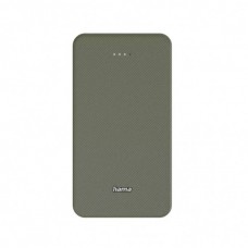 Батарея універсальна Hama 20000mAh, 15W/5V/3A, USB-C, USB-A, green (00201716)