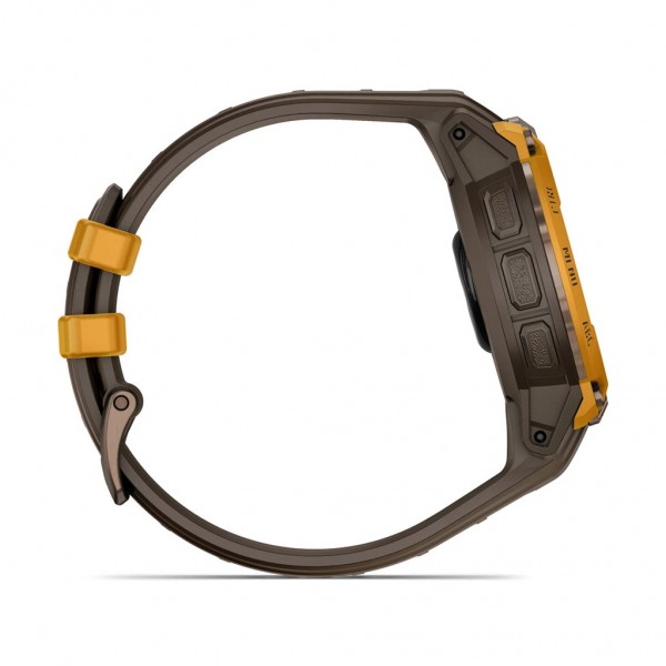 Смарт-годинник Garmin Instinct Crossover AMOLED, BronzeSunburst/Cocoa, GPS смарт-годинник (010-03398-01)