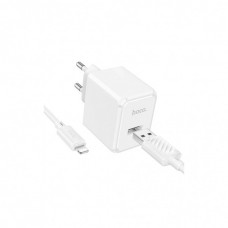 Зарядний пристрій HOCO CS11A USB + cable USB to Lightning white (6942007603577)