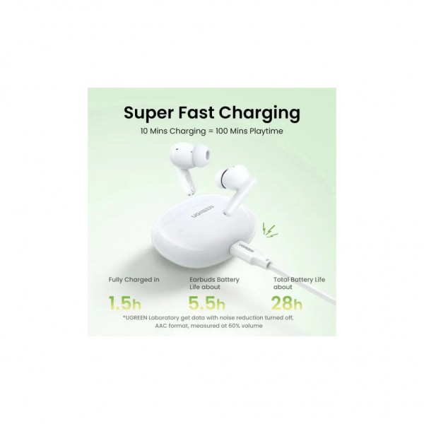 Навушники Ugreen HiTune T3C Earbuds Bluetooth White (45110)
