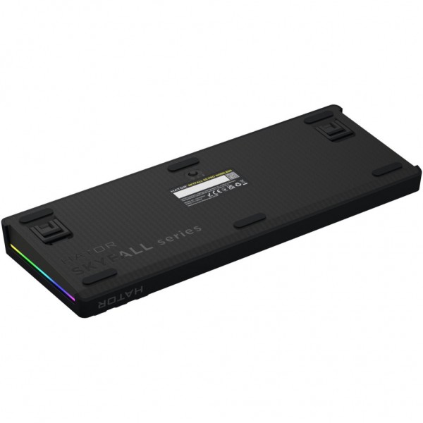 Клавіатура Hator Skyfall 65 Pro Aurum Vanila Silent RGB Wireless/Bluetooth/USB UA Grey/Black (HTK4160UA)
