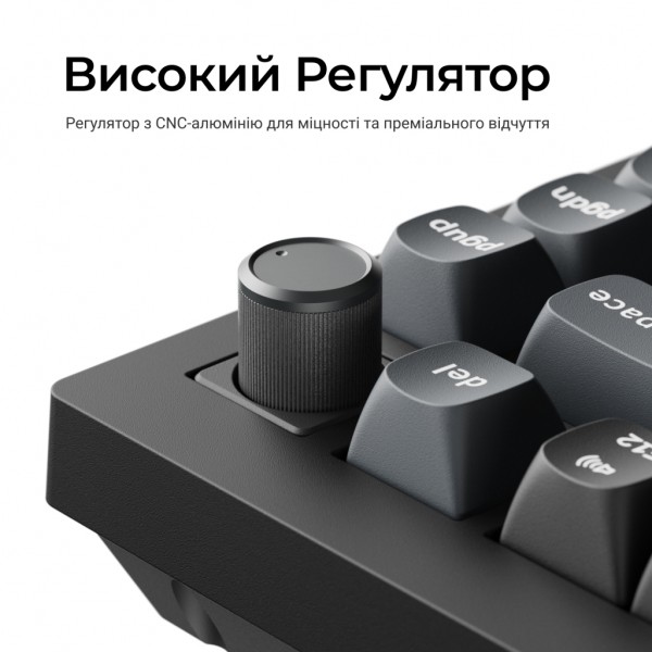 Клавіатура Keychron V1 Ultra Keychron Red Switch RGB UA Black (V1U-D1-UA)