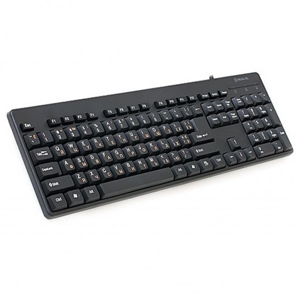 Клавіатура REAL-EL 502 Standard USB Black (EL123100023)