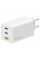 Зарядний пристрій ColorWay C101B GaN Mini 100W PD PPS 2xUSB-C + USB-A white (CW-CHS061PD-WT)