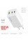 Зарядний пристрій ColorWay C101B GaN Mini 100W PD PPS 2xUSB-C + USB-A white (CW-CHS061PD-WT)