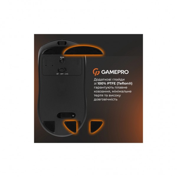 Мишка GamePro Genesis Winner Wireless/Bluetooth/USB Black (GM079B)