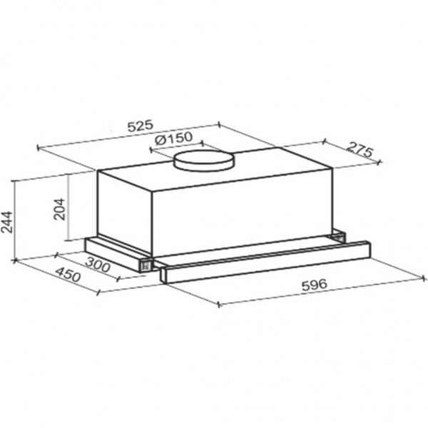 Витяжка кухонна GRANADO Telde 603-1200 inox (GCH336477)